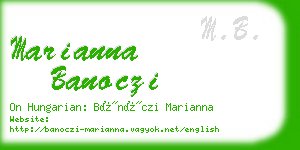 marianna banoczi business card